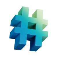 An image of a hashtag